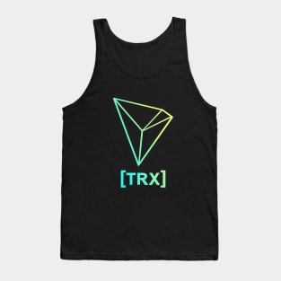 TRX / TRON CRYPTO SHIRT ! OFFICIAL GRADIENT LOGO Tank Top